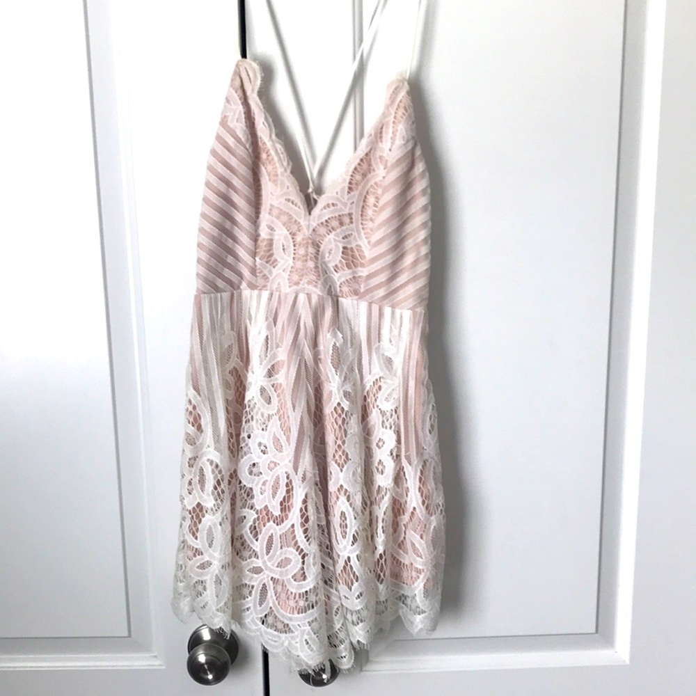 White lace Romper